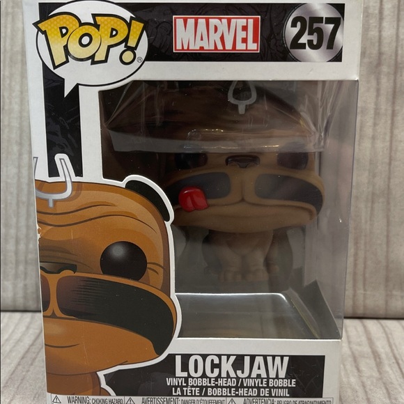 Funko Pop! Marvel Inhumans Lockjaw Flocked #257 Vinyl Figure - Picture 1 of 6